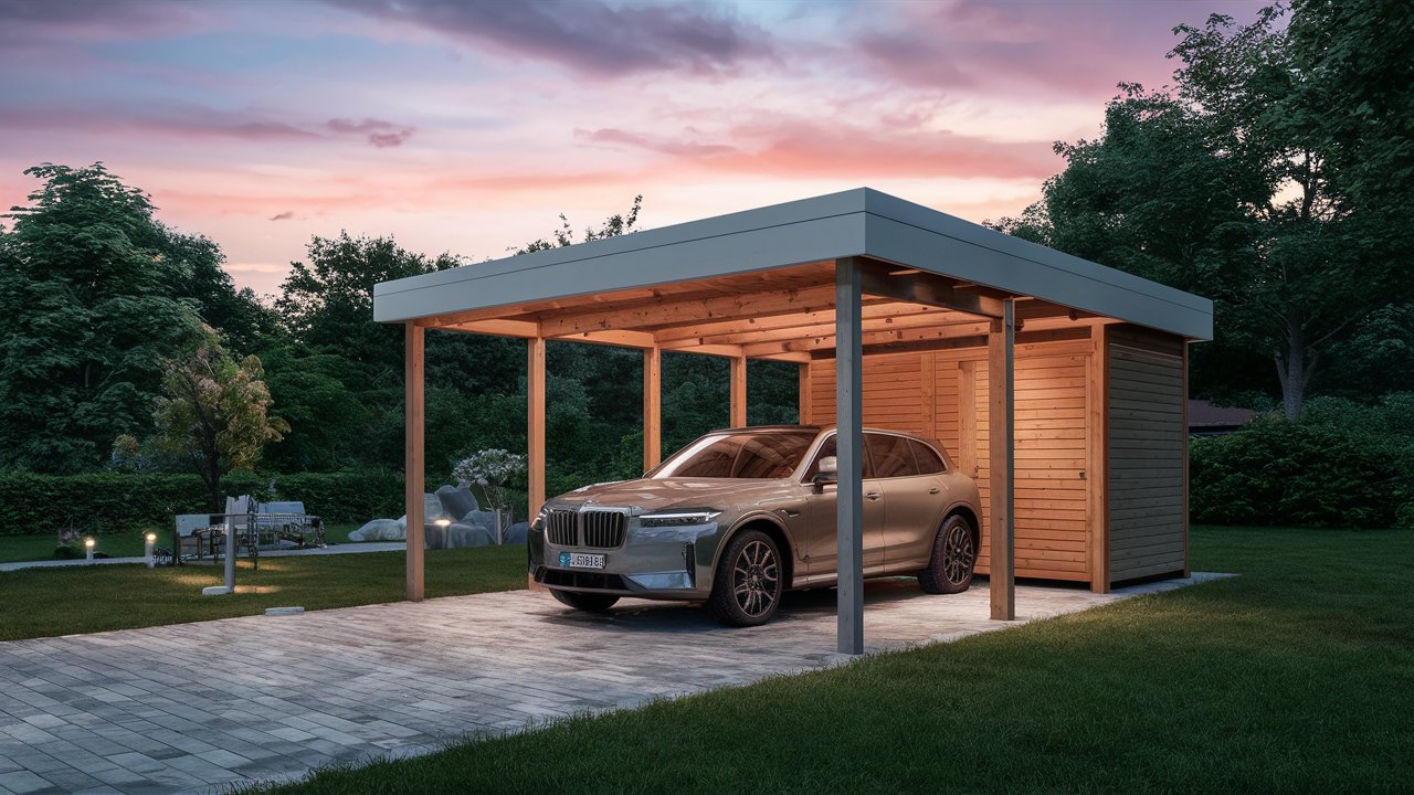 Carport mit Schuppen – Die perfekte Kombination aus Schutz, Stauraum und Funktionalität