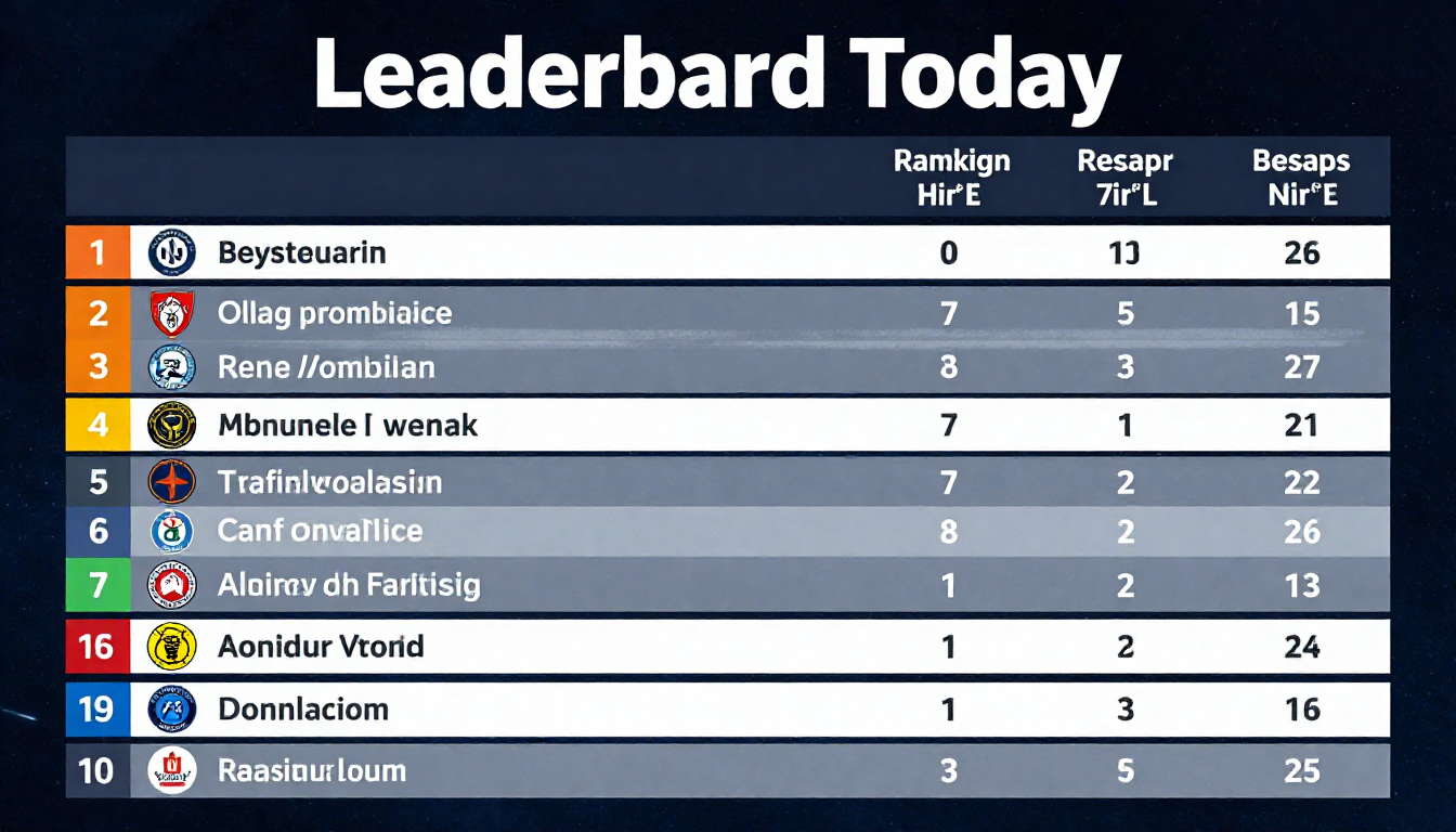 Leaderboard Today: Aktuelle Ergebnisse, Rankings und die Bedeutung moderner Live-Ranglisten