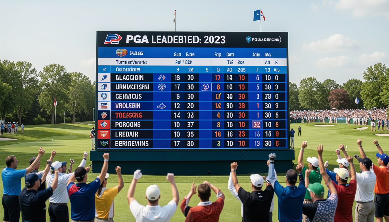 pga leaderboard 2023